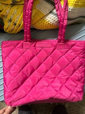 Juicy Couture Hot Pink Quilted Shoulder Tote